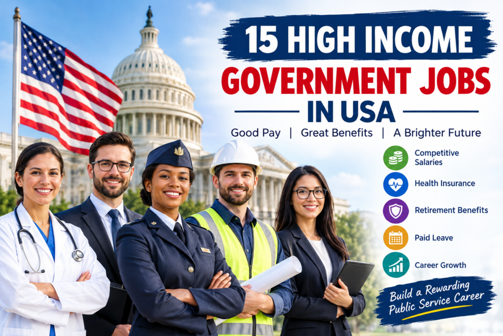 15 High Income Government Jobs in USA